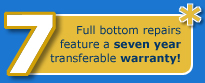 Seven year transferable warranty!